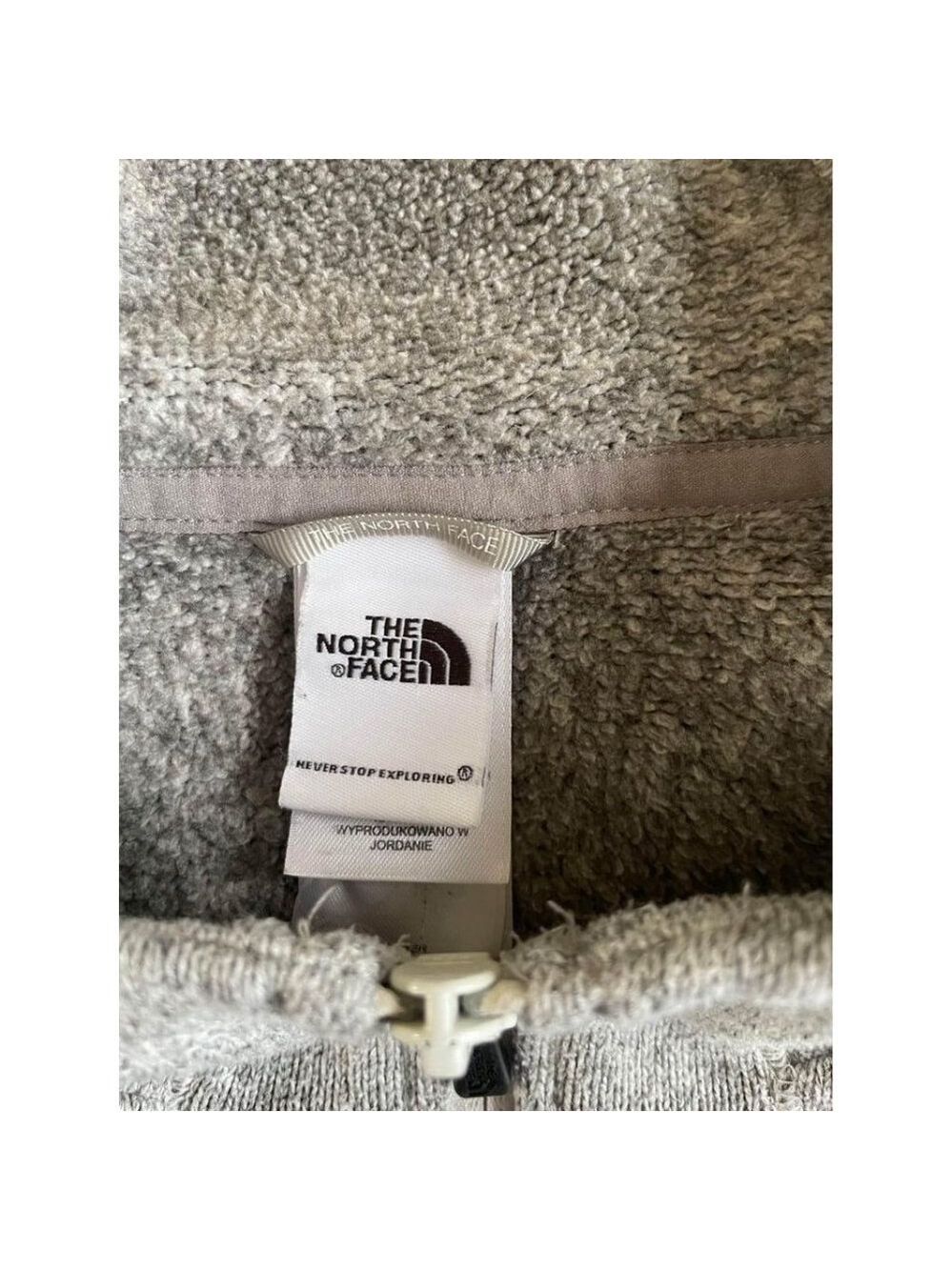 The North Face Women's XL Gray Full-Zip Hoodie Sweatshirt - Picture 4 of 5